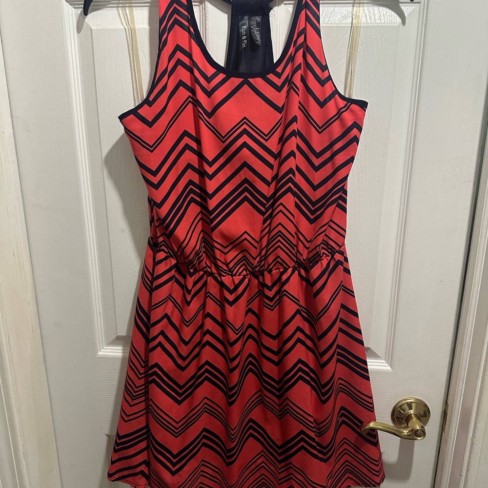 Fun & Flirt Red and Black Dress